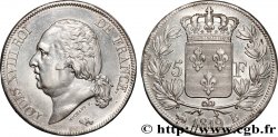 5 francs Louis XVIII, tête nue 1819 Rouen F.309/41