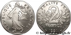 2 francs Semeuse, nickel, BE (Belle Épreuve) 1991 Pessac F.272/15 var.