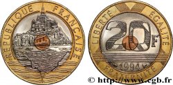 20 francs Mont Saint-Michel, différent abeille 1994 Pessac F.403/10