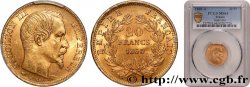 20 francs or Napoléon III, tête nue 1860 Paris F.531/18