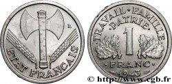 1 franc Francisque, légère 1943  F.223/3