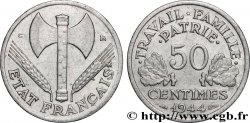 50 centimes Francisque, légère 1944 Castelsarrasin F.196/6