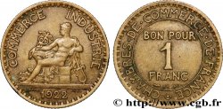 1 franc Chambres de Commerce 1922 Paris F.218/4