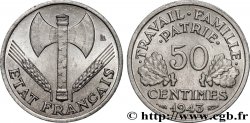 50 centimes Francisque, légère 1943  F.196/2