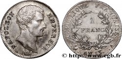 1 franc Napoléon Empereur, Calendrier révolutionnaire 1805 Paris F.201/14