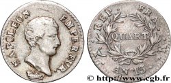 Quart (de franc) Napoléon Empereur, Calendrier révolutionnaire 1805 Bordeaux F.158/12