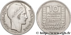 10 francs Turin, grosse tête, rameaux longs 1945  F.361/2