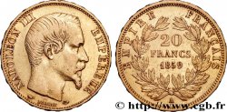 20 francs or Napoléon III, tête nue 1859 Paris F.531/15