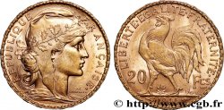 20 francs or Coq, Dieu protège la France 1904 Paris F.534/9