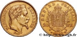 20 francs or Napoléon III, tête laurée 1864 Strasbourg F.532/9