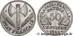 50 centimes Francisque, légère 1944 Beaumont-Le-Roger F.196/5