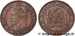 Deux centimes Napoléon III, tête laurée 1862 Bordeaux F.108A/7
