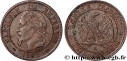 Deux centimes Napoléon III, tête laurée 1862 Bordeaux F.108A/7