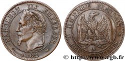 Deux centimes Napoléon III, tête laurée 1862 Bordeaux F.108A/7