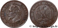 Deux centimes Napoléon III, tête laurée 1862 Bordeaux F.108A/7