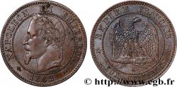 Deux centimes Napoléon III, tête laurée 1862 Bordeaux F.108A/7