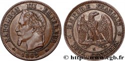Deux centimes Napoléon III, tête laurée 1862 Bordeaux F.108A/7