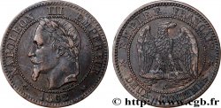 Deux centimes Napoléon III, tête laurée 1862 Bordeaux F.108A/7