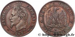 Deux centimes Napoléon III, tête laurée 1862 Bordeaux F.108A/7