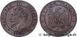 Deux centimes Napoléon III, tête laurée 1862 Bordeaux F.108A/7