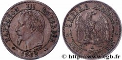 Deux centimes Napoléon III, tête laurée 1862 Bordeaux F.108A/7