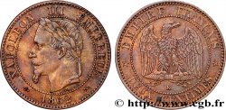 Deux centimes Napoléon III, tête laurée 1862 Bordeaux F.108A/7