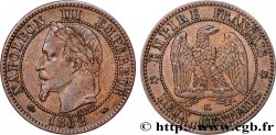 Deux centimes Napoléon III, tête laurée 1862 Bordeaux F.108A/7