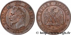 Deux centimes Napoléon III, tête laurée 1862 Bordeaux F.108A/7