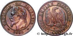 Deux centimes Napoléon III, tête laurée 1862 Bordeaux F.108A/7