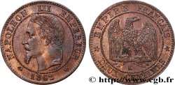 Deux centimes Napoléon III, tête laurée 1862 Bordeaux F.108A/7