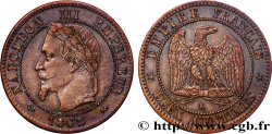 Deux centimes Napoléon III, tête laurée 1862 Bordeaux F.108A/7