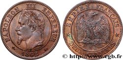 Deux centimes Napoléon III, tête laurée 1862 Bordeaux F.108A/7