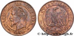 Deux centimes Napoléon III, tête laurée 1862 Bordeaux F.108A/7