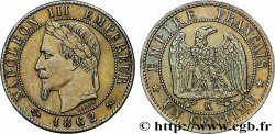 Un centime Napoléon III, tête laurée 1862 Bordeaux F.103/7