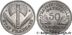 50 centimes Francisque, légère 1944 Beaumont-Le-Roger F.196/5