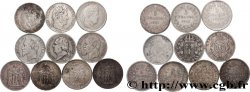Lot de dix écus de 5 francs n.d.  F.-/