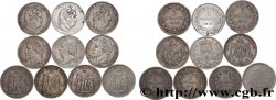 Lot de dix écus de 5 francs n.d.  F.-/
