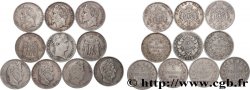 Lot de dix écus de 5 francs n.d.  F.-/