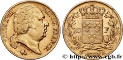 20 francs or Louis XVIII, tête nue 1823 Paris F.519/29