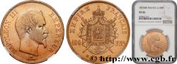 100 francs or Napoléon III, tête nue 1855 Strasbourg F.550/2