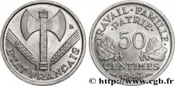 50 centimes Francisque, légère 1943  F.196/2