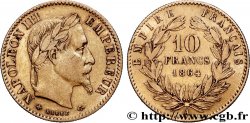 10 francs or Napoléon III, tête laurée 1864 Paris F.507A/6