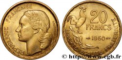 20 francs G. Guiraud, 4 faucilles 1950  F.402/3