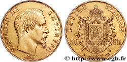 50 francs or Napoléon III, tête nue 1857 Paris F.547/4