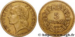 5 francs Lavrillier en bronze-aluminium 1938  F.337/1