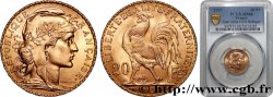 20 francs or Coq, Liberté Égalité Fraternité 1907 Paris F.535/1