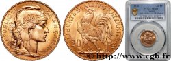 20 francs or Coq, Liberté Égalité Fraternité 1910 Paris F.535/4