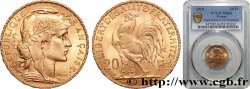20 francs or Coq, Liberté Égalité Fraternité 1910 Paris F.535/4