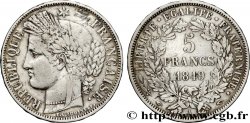 5 francs Cérès, IIe République, Main/Main 1849 Paris F.327/2