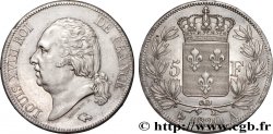 5 francs Louis XVIII, tête nue 1820 Paris F.309/49